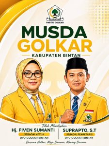 Dipercaya Menjadi Sekretaris DPD Partai Golkar Bintan, Suprapto Siap Perkuat Konsolidasi Hingga Akar Rumput